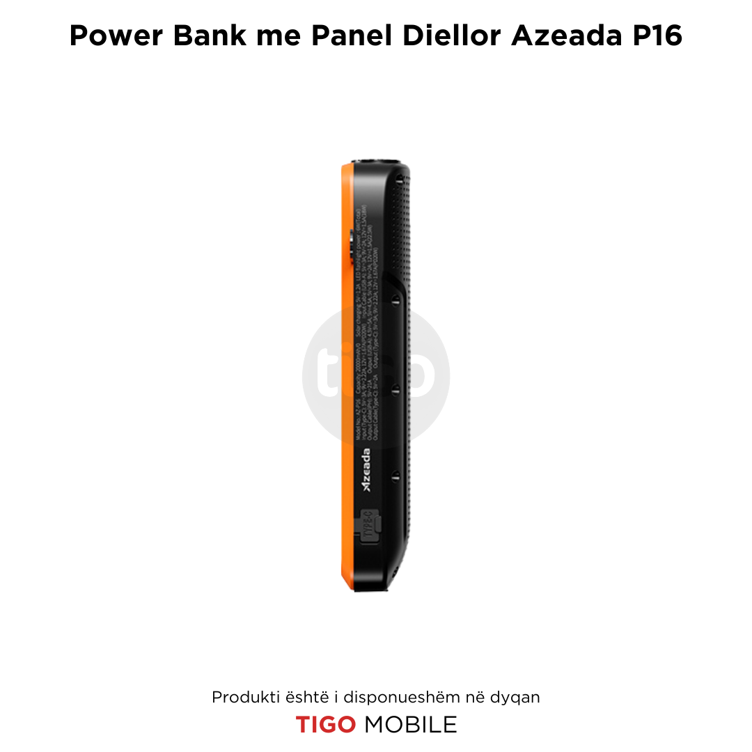 Azeada Walker II - 20000mAh Solar Power Bank AZ-P16