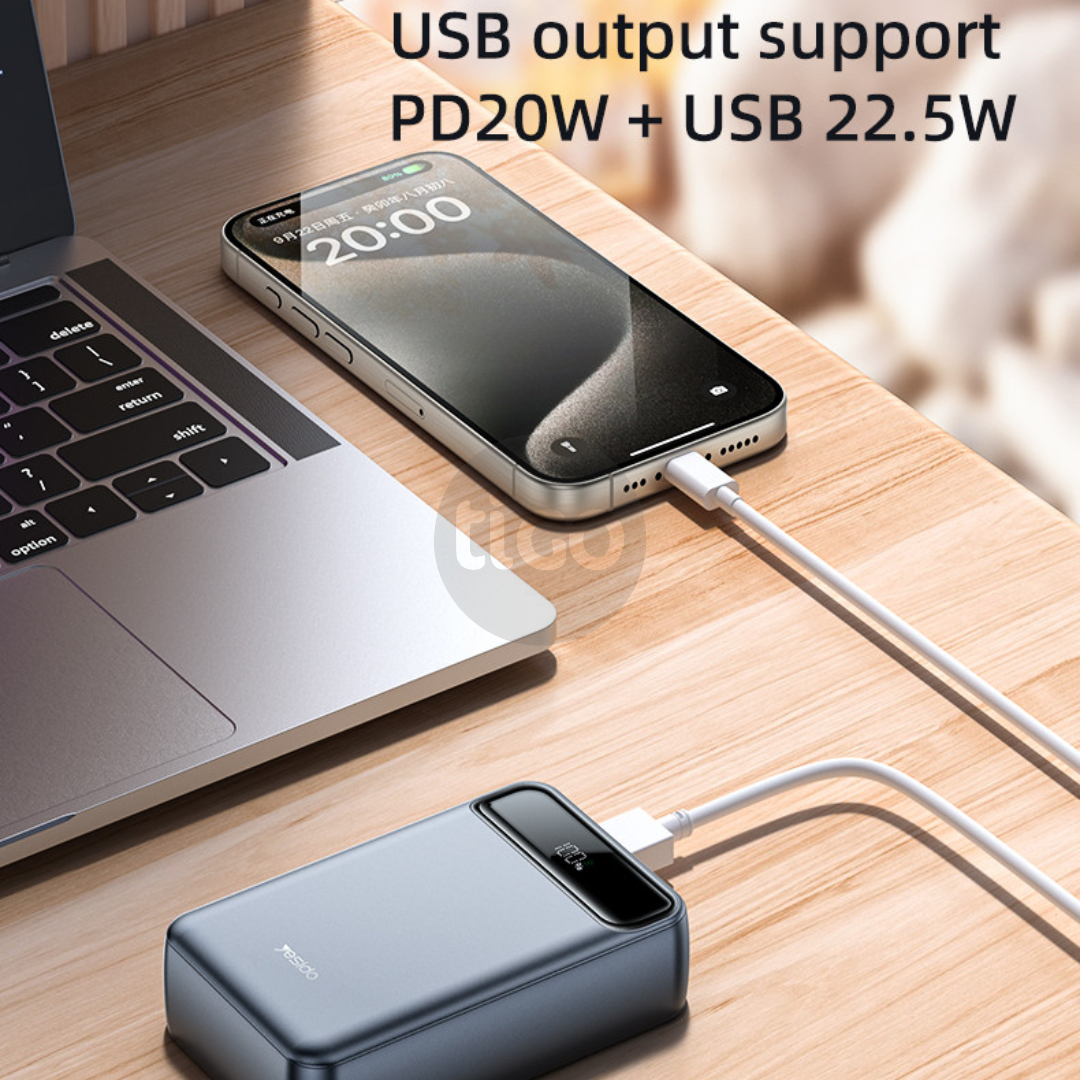 Power Bank 20000mAh me karikim magnetik 35W - YP50 35W Fast Charging