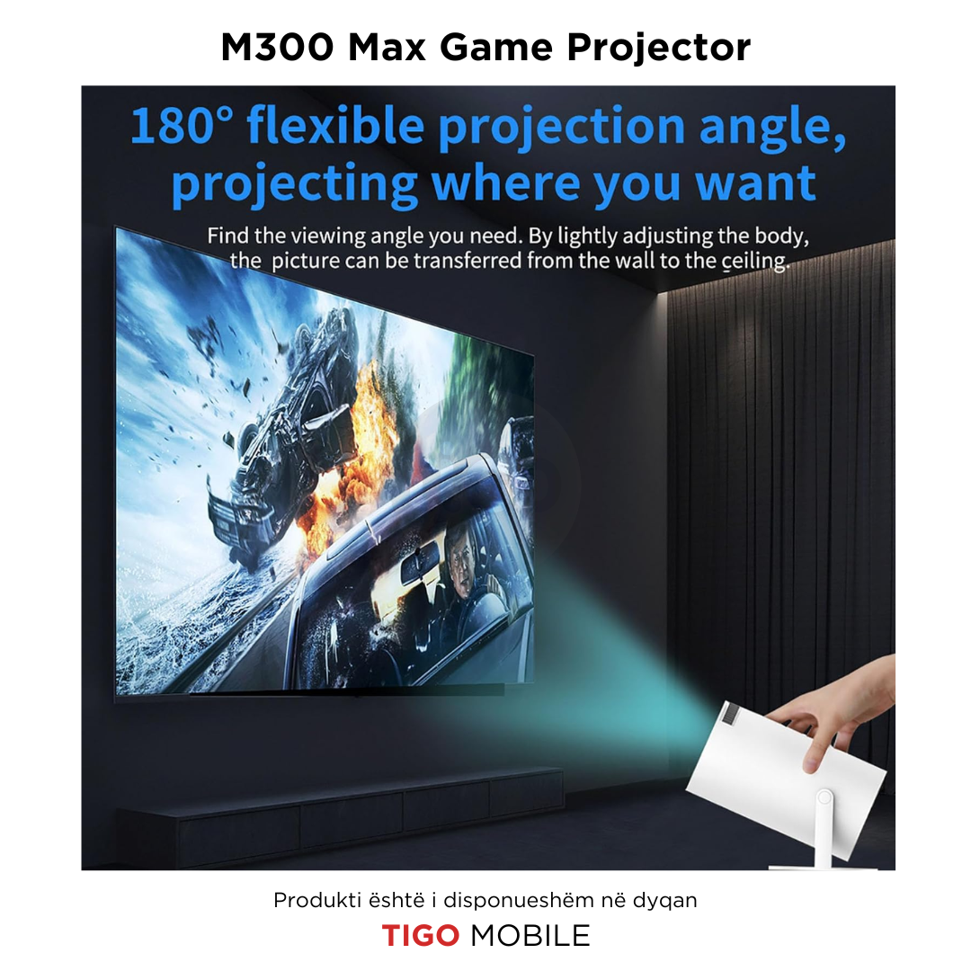 Projektor - M300 Max Game Projector Retro - 2in1 Professional Chip