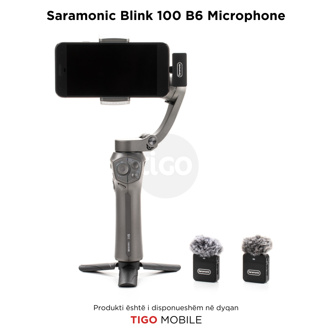 Saramonic Blink 100 B6 – Mikrofon Wireless për 2 Persona me USB-C për Telefon & PC