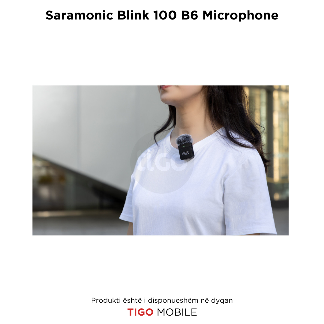 Saramonic Blink 100 B6 – Mikrofon Wireless për 2 Persona me USB-C për Telefon & PC