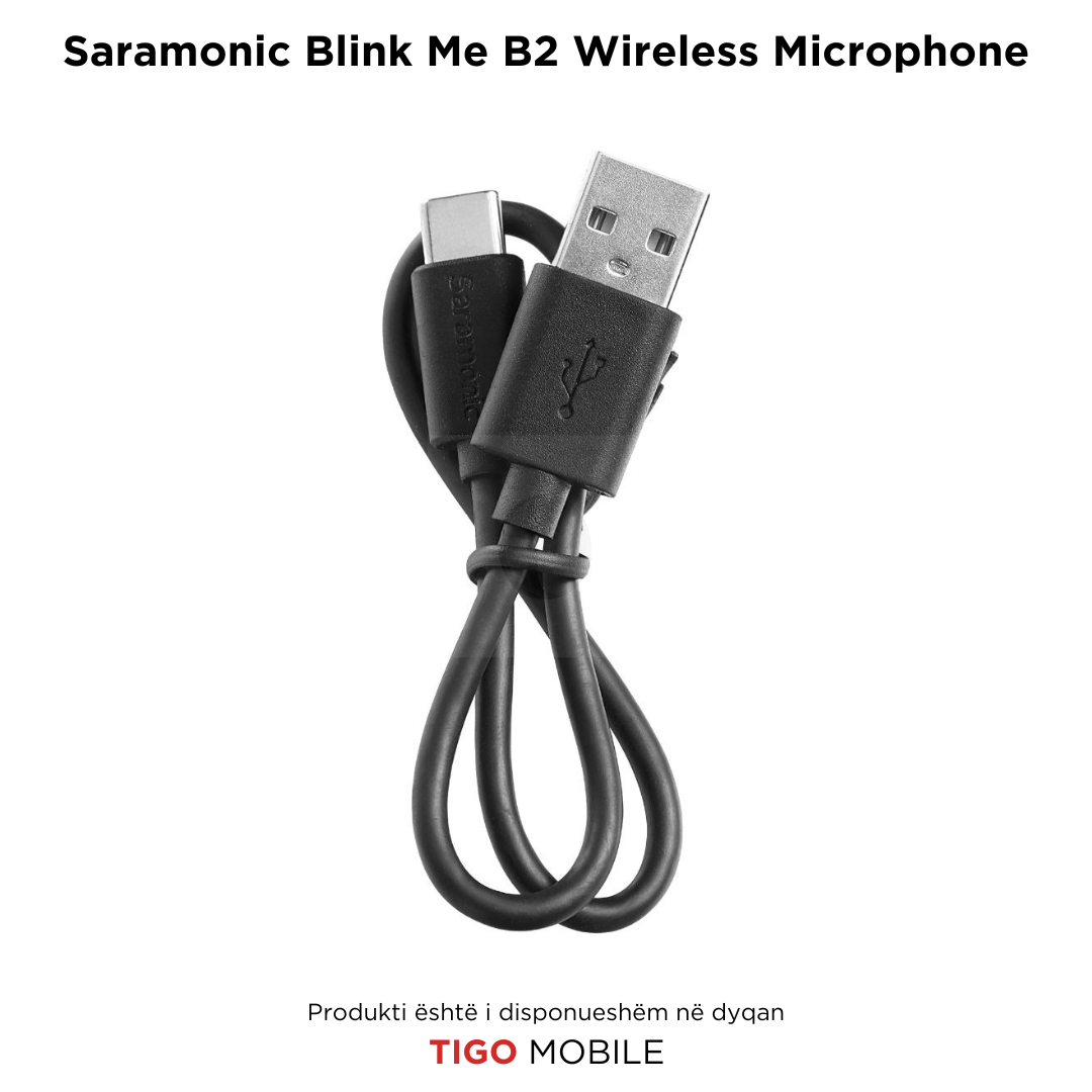 Saramonic Blink Me B2 Wireless Microphone - Mikrofon Wireless Profesional me Dy Transmetues dhe Ekran Touch