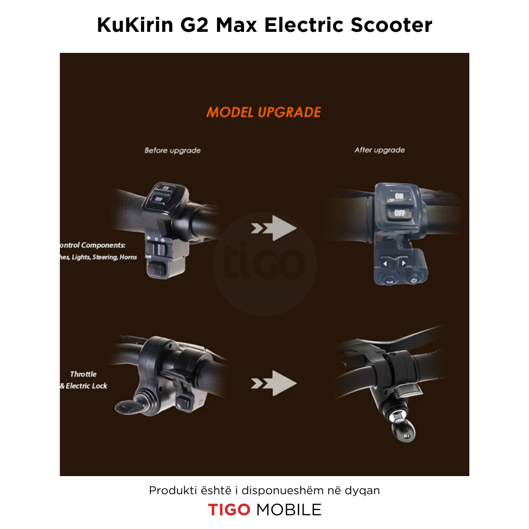 Skuter Elektrik KuKirin G2 Max Electric Scooter + Mbajtese telefoni Dhurate