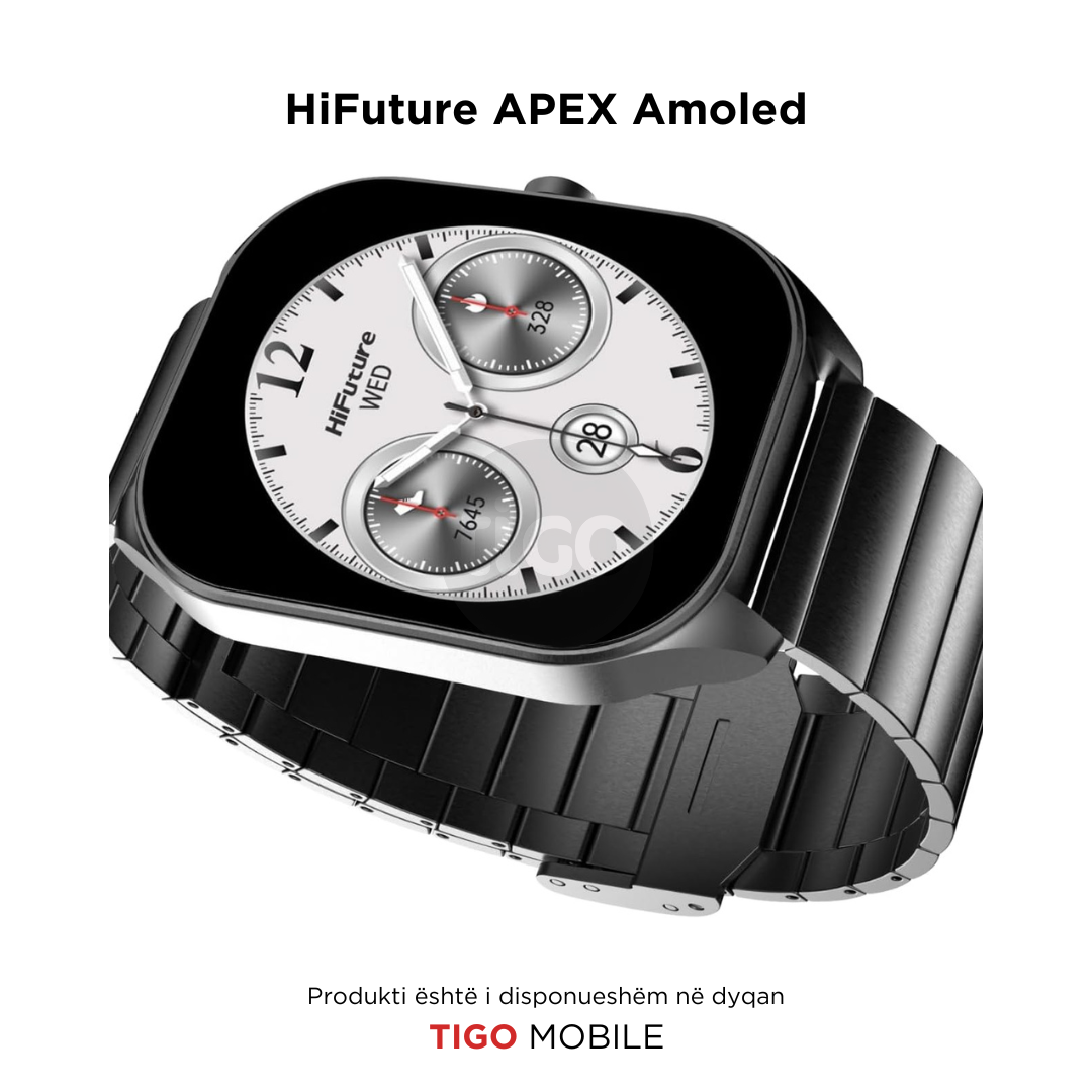 Ore inteligjente smart watch hifuture apex amoled me bateri te fuqishme dhe me ekran 2.04' - TIGO MOBILE AL
