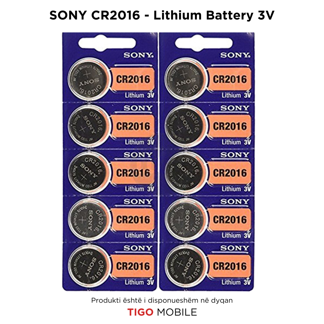 Bateri Sony CR2016 - 5PC