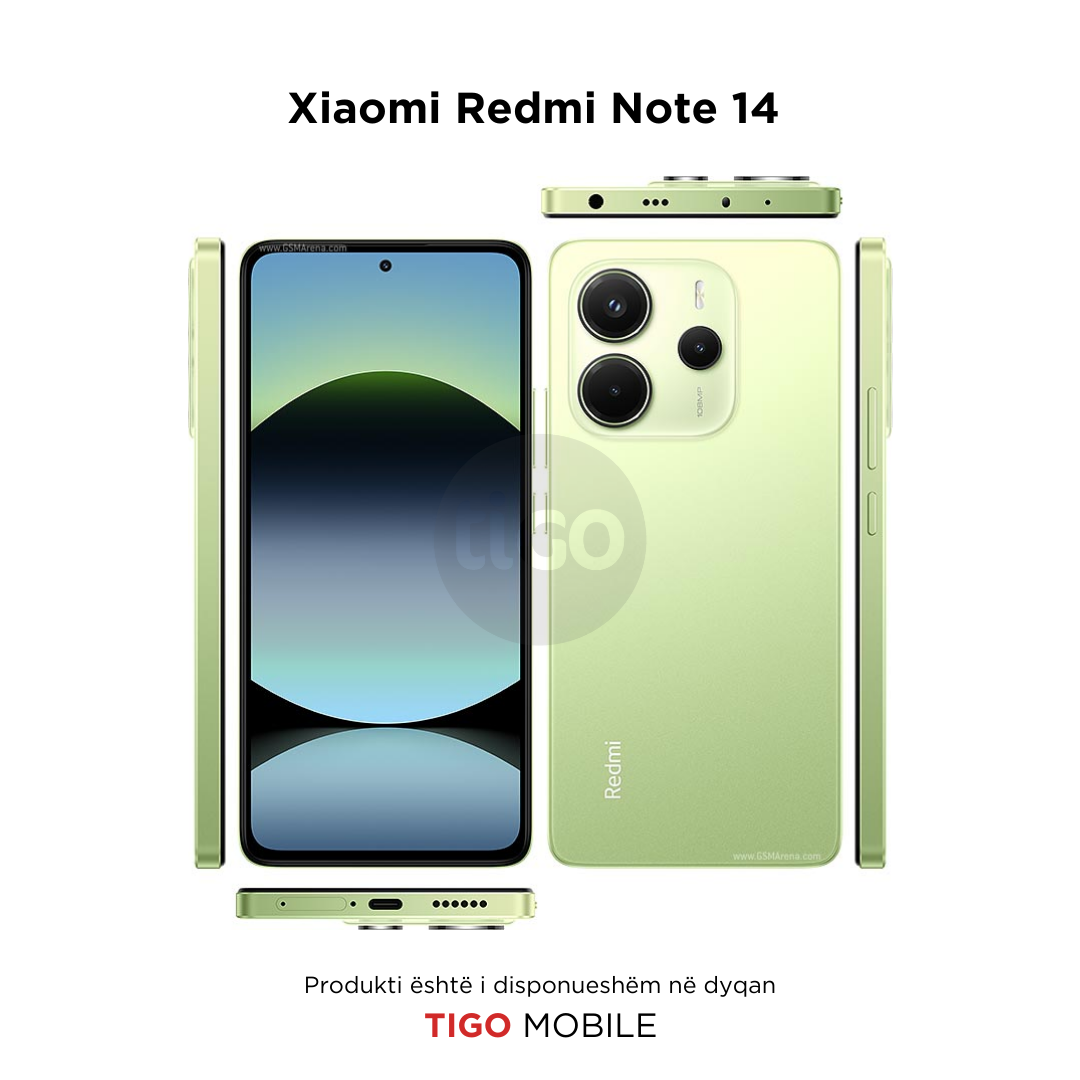 Xiaomi Redmi Note 14 Green- 4G Tigo Mobile AL