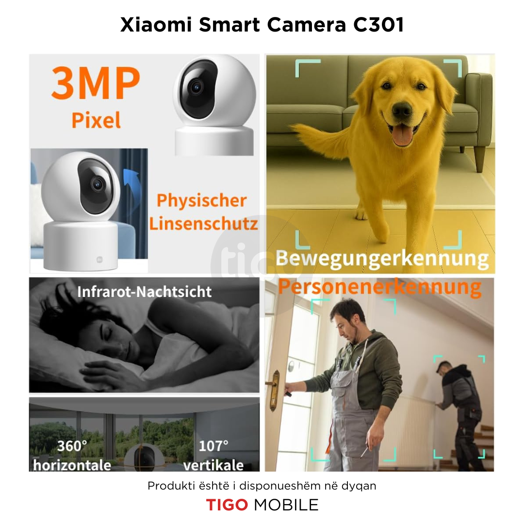 Xiaomi Smart Camera C301 - Kamer Inteligjente
