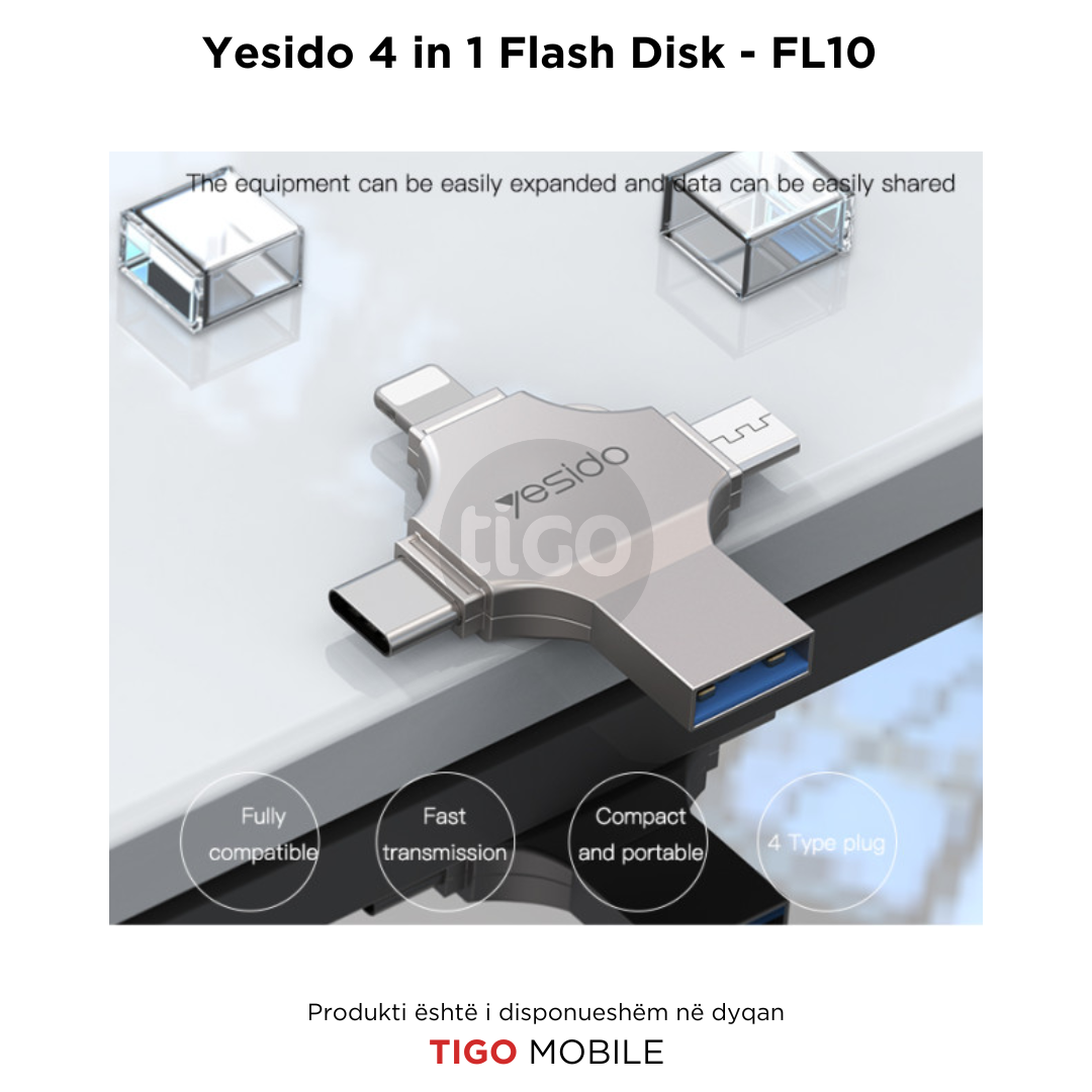 Yesido 4 in 1 Flash Disk -FL10