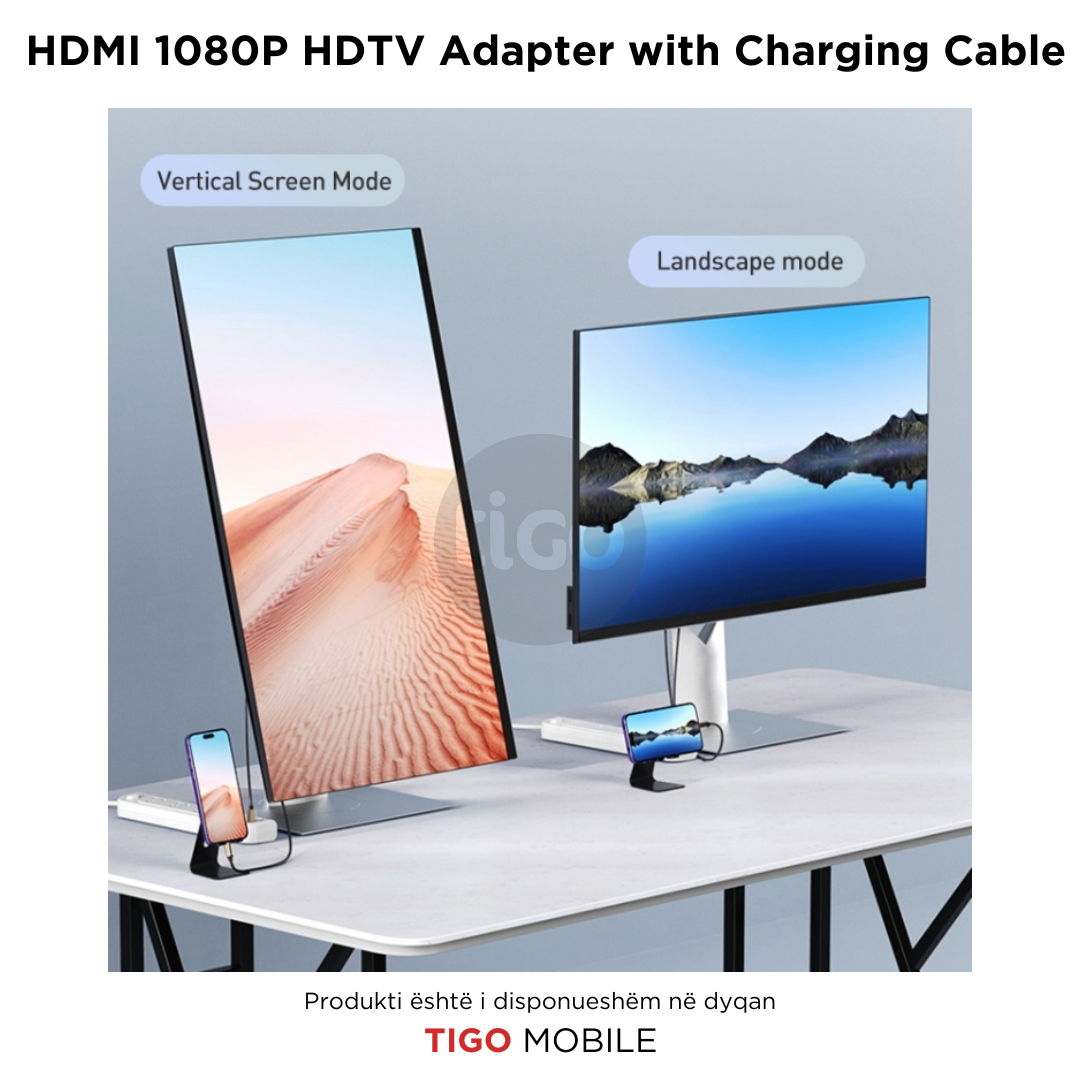 Yesido HDMI 1080P HDTV Adapter with Charging Cable - HM12