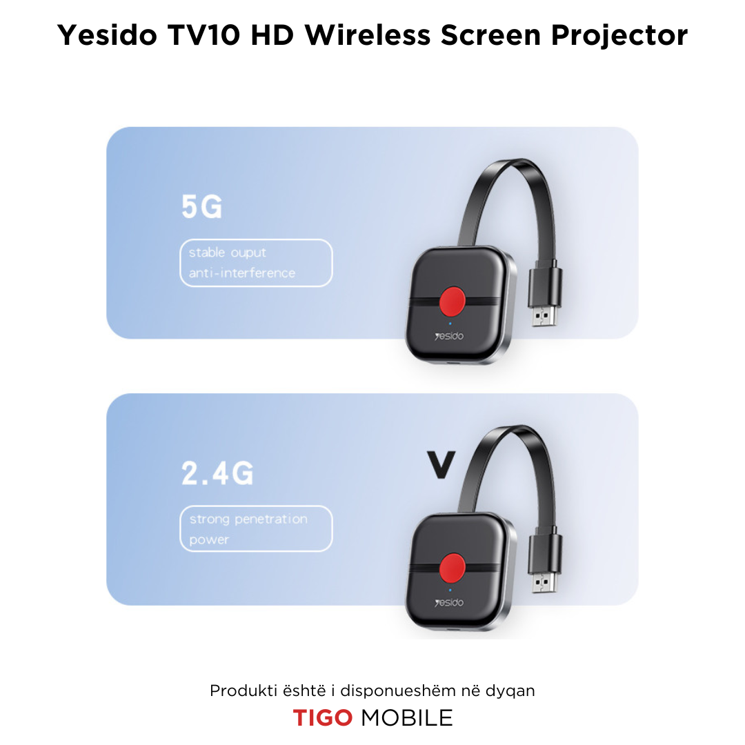 Yesido TV10 HD Wireless Screen Projector