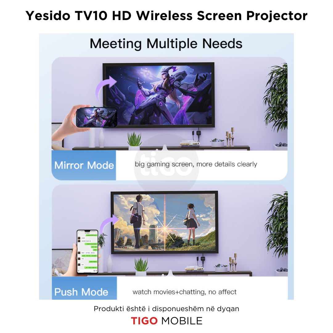 Yesido TV10 HD Wireless Screen Projector