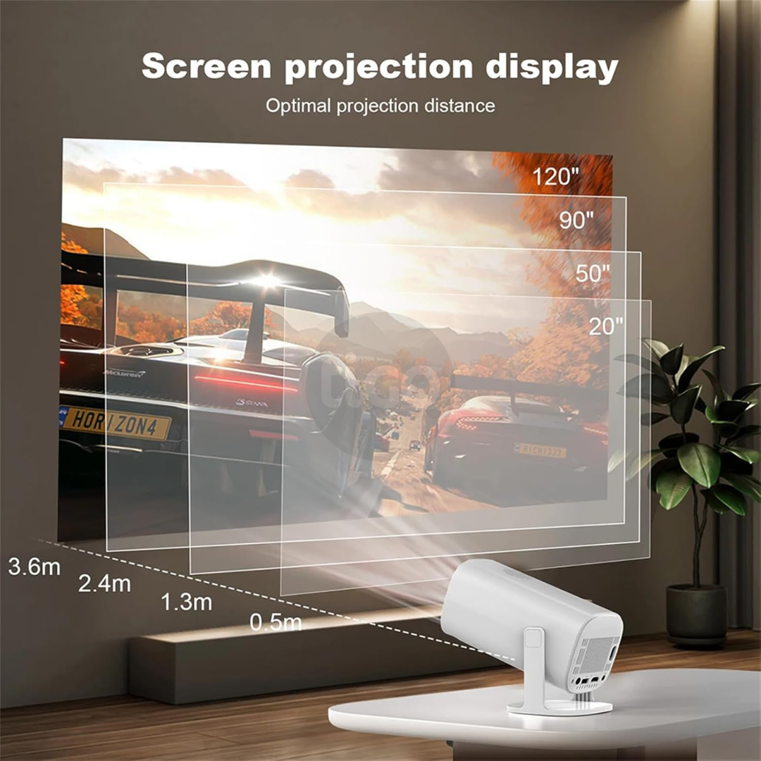 Projektor P30 MAX me 2 gamepad Android 11 Wifi6 BT Home Theater, Zyrë, Projektor portativ 4K HD për ambiente të jashtme (35000+ lojëra)