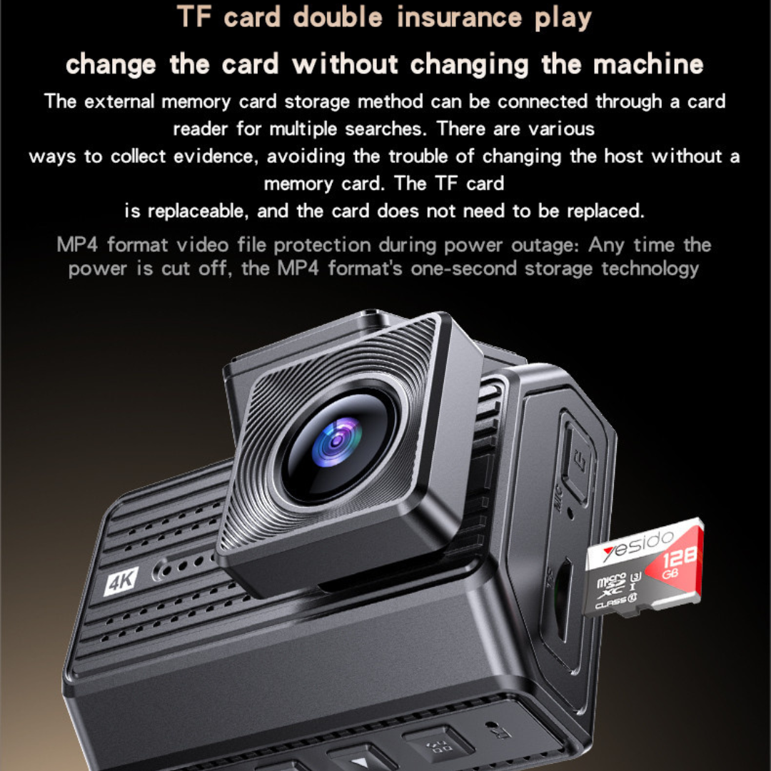 Yesido KM15 – Regjistrues 4K për Makina me Ekran të Madh, Dy Kamera, Vëzhgim 24 orë dhe Regjistrim me Ndjeshmëri nga Goditjet Dual Dash Cam - KM15 Yesido 4K Big Display Front Rear Dual Recording Vibration Triggers Recording Driving Recorder