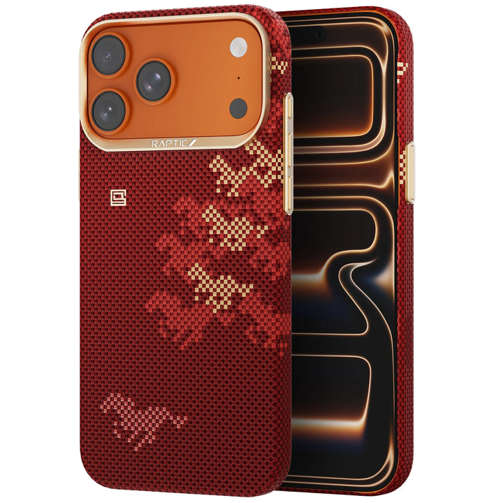 Raptic Kase Telefoni Aramid Skin for iPhone 17 Pro Max - chivalry legacy
