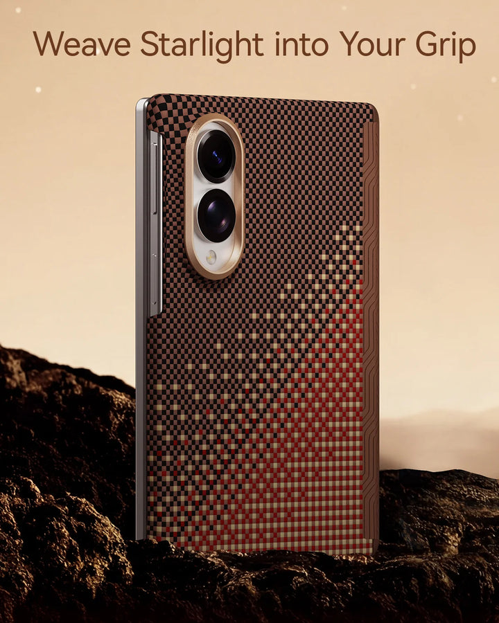 Raptic Aramid Skin-Pro  Magnetic Phone Case for SAMSUNG Galaxy Z Fold 8 - serenity amber