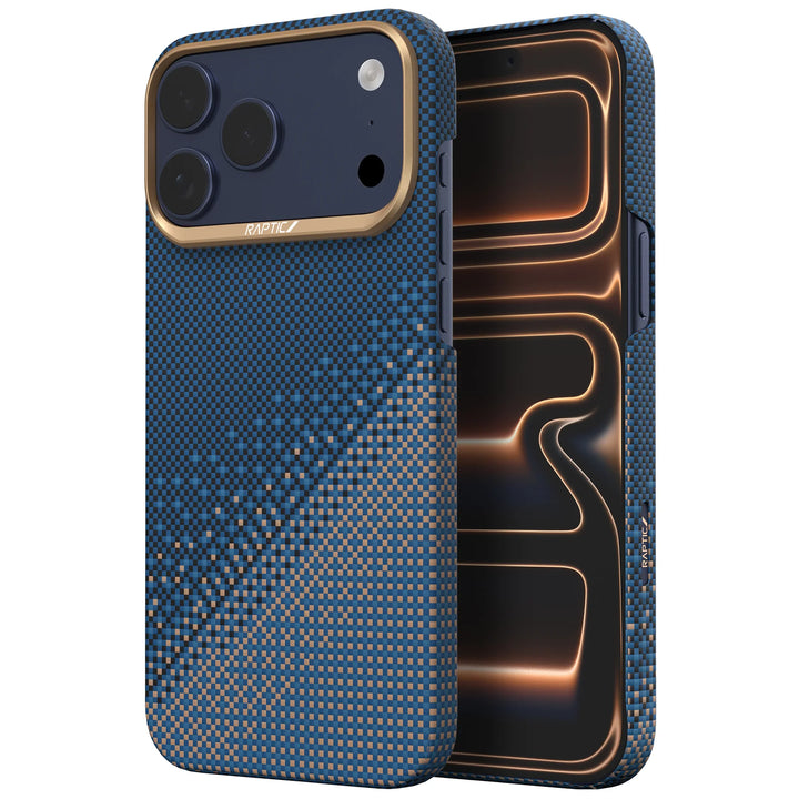 Raptic Kase Telefoni Aramid Skin for iPhone 17 Pro Max- serenity emerald