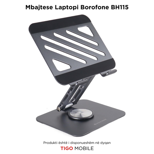 Borofone BH114 – Mbajtëse Palosshme për Laptop me Lartësi të Rregullueshme