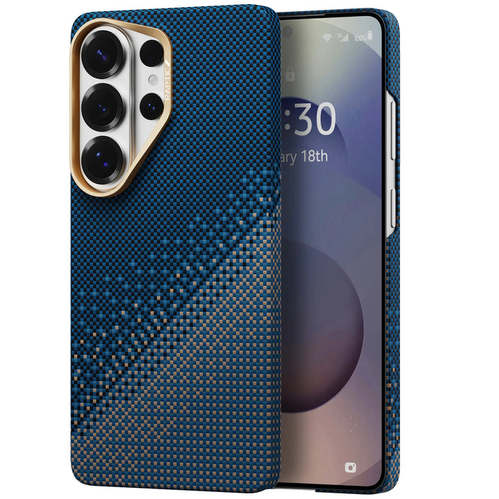 Raptic Kase Telefoni Aramid Skin for SamSung Galaxy S26 Ultra - serenity emerald