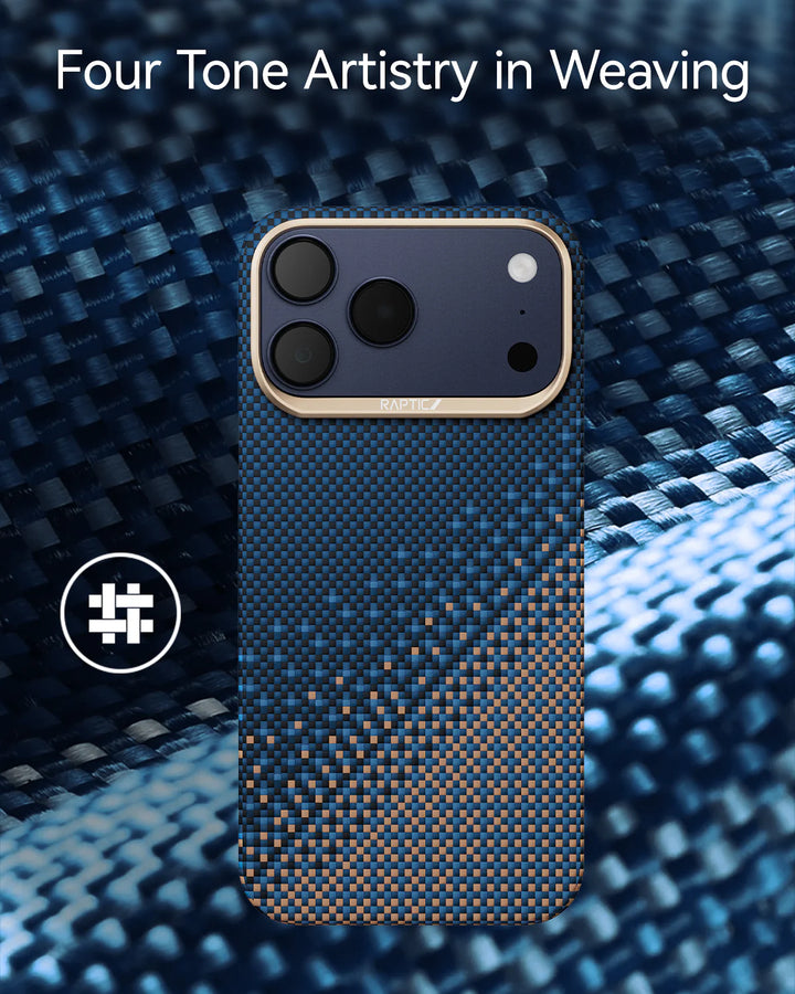 Raptic Kase Telefoni Aramid Dual for iPhone 17 Pro Max - serenity emerald