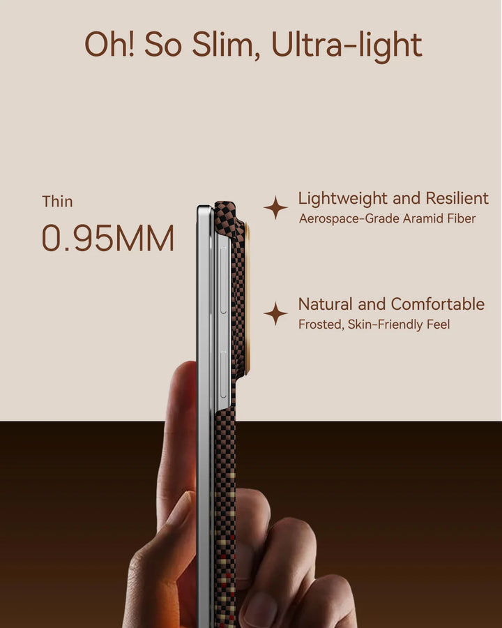 Raptic Aramid Skin-Pro  Magnetic Phone Case for SAMSUNG Galaxy Z Fold 8 Ultra - serenity amber