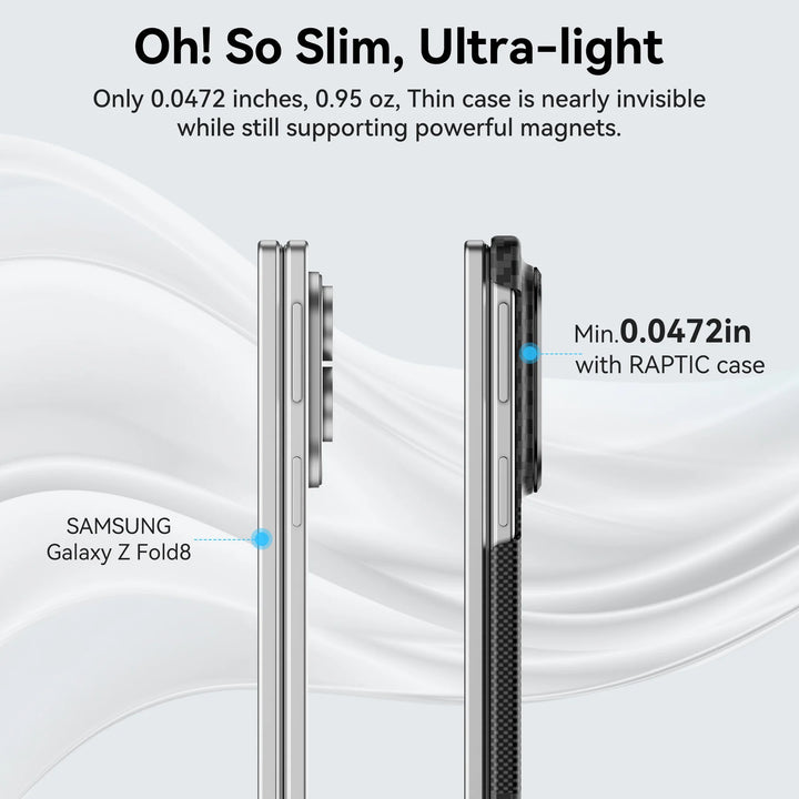 Raptic Aramid Skin-Pro Magnetic Phone Case for SAMSUNG Galaxy Z Fold 8 Ultra - mondrian
