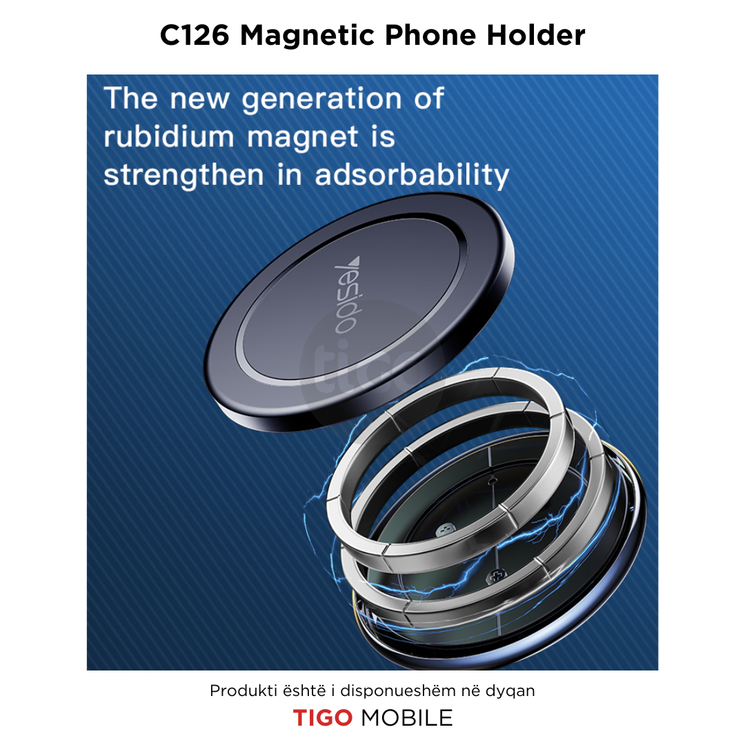 Yesido C126 – Mbajtëse Magnetike për Telefon