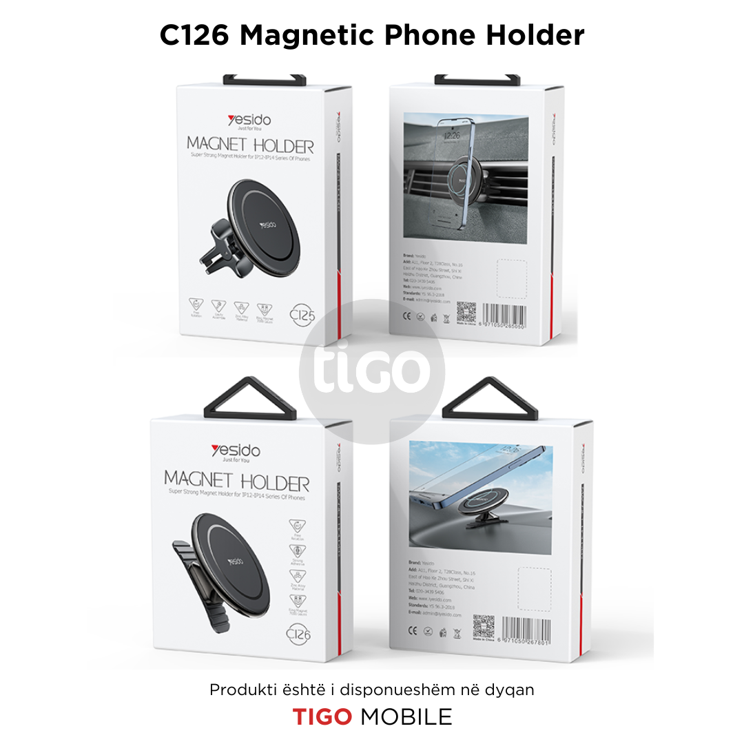 Yesido C126 – Mbajtëse Magnetike për Telefon