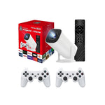 Projektor P30 MAX me 2 gamepad Android 11 Wifi6 BT Home Theater, Zyrë, Projektor portativ 4K HD për ambiente të jashtme (35000+ lojëra)