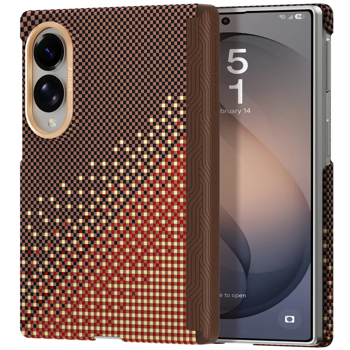 Raptic Aramid Skin-Pro  Magnetic Phone Case for SAMSUNG Galaxy Z Fold 8 - serenity amber