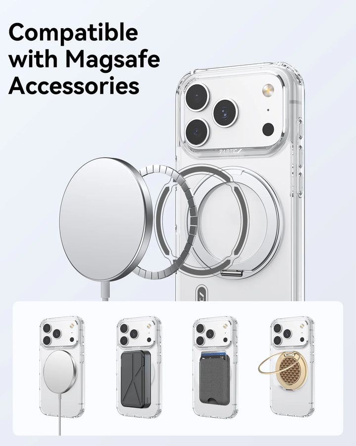 RAPTIC AIR STAND MAGSAFE PHONE CASE FOR IPHONE 18 PRO/18 PRO MAX -CLEAR