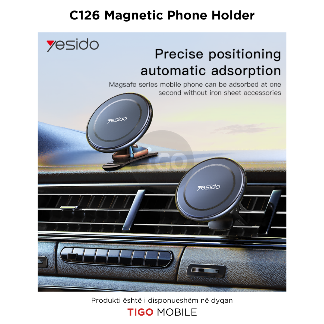 Yesido C126 – Mbajtëse Magnetike për Telefon