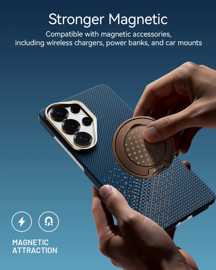 Raptic Kase Telefoni Aramid Skin for SamSung Galaxy S26 Ultra - serenity emerald
