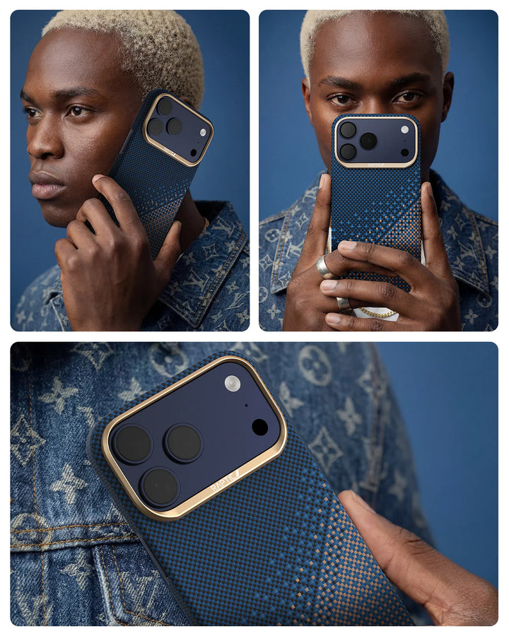 Raptic Kase Telefoni Aramid Skin for iPhone 17 Pro Max- serenity emerald