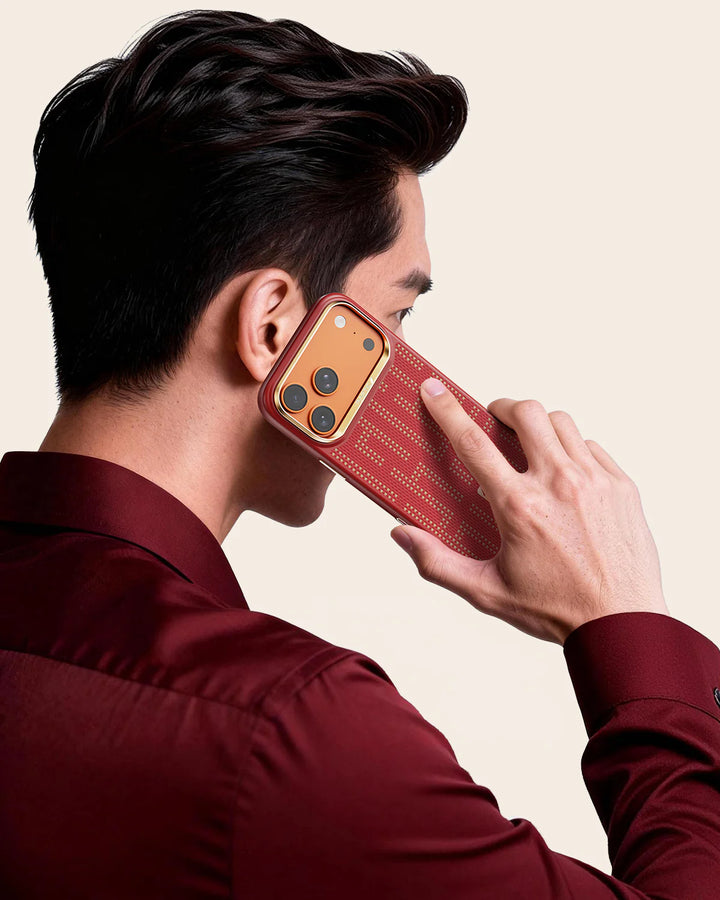 Raptic Kase Telefoni Aramid Skin for iPhone 17 Pro Max grid glory
