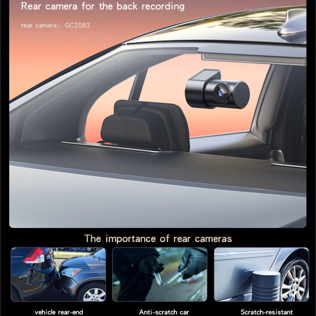Yesido KM15 – Regjistrues 4K për Makina me Ekran të Madh, Dy Kamera, Vëzhgim 24 orë dhe Regjistrim me Ndjeshmëri nga Goditjet Dual Dash Cam - KM15 Yesido 4K Big Display Front Rear Dual Recording Vibration Triggers Recording Driving Recorder