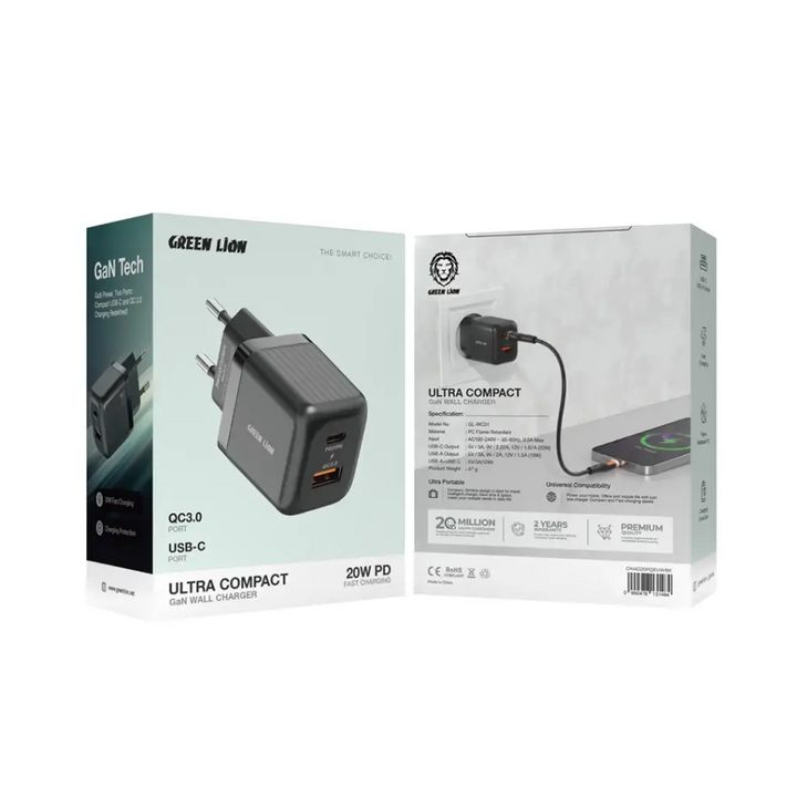 Green Lion Karikues 20w type C-C (2 Ports)