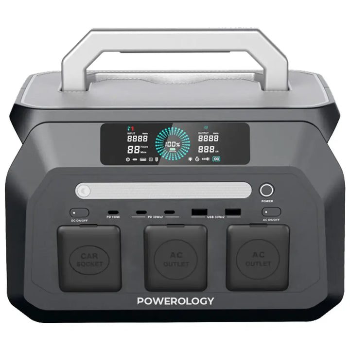 PWP800WBK Powertechnology Dynamic 800W Portable Power Station with 512wh Capacity-Black