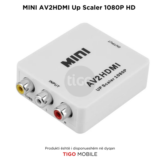 AV në HDMI Mini Adapter – AV2HDMI 1080P | AV-HDMI