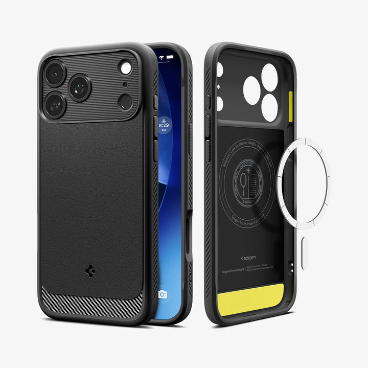 Spigen Kase telefoni Rugged Armor  Drop Tested MagFit 17 Pro Max
