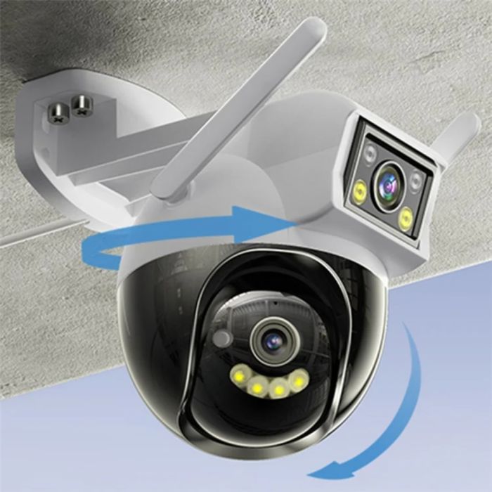 Yesido Kamera sigurie Dual Camera Smart Outdoor HD Camera With Night Vision KM12