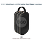WiWU - Cante per Meshkuj - Salem Pouch LUX PU leather Metal Zipper Luxurious