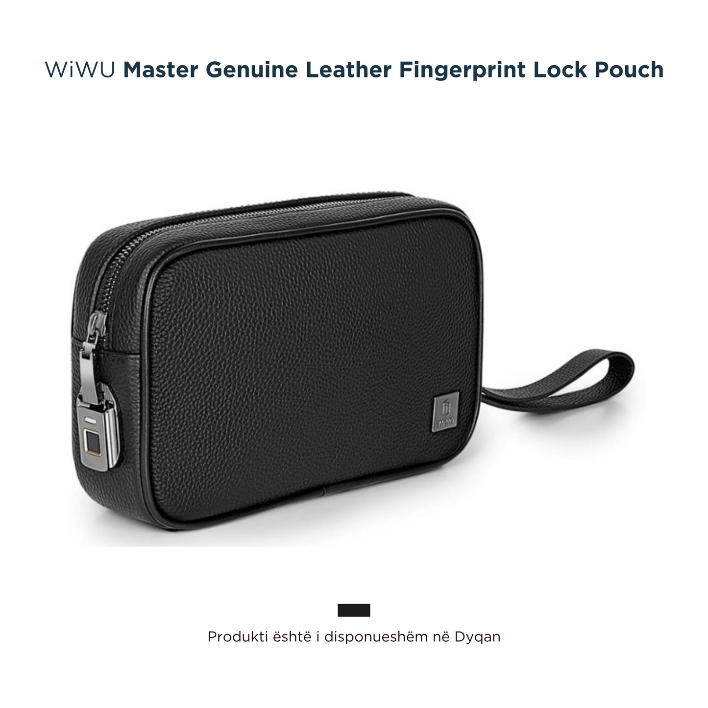 WiWU - Cante per Meshkuj Lekure - Master Genuine Leather Fingerprint Lock Pouch