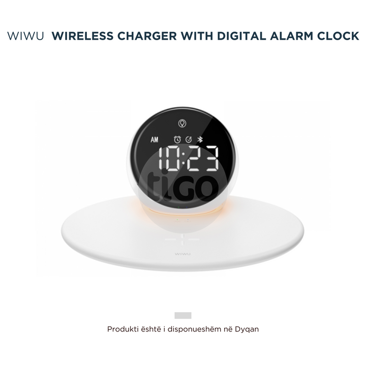 WiWU - Karikues Wireless dhe Ore Digjitale - WI-W017 15W