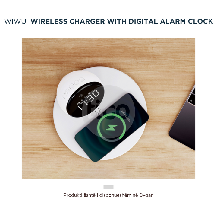 WiWU - Karikues Wireless dhe Ore Digjitale - WI-W017 15W