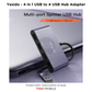 HB12 4 in 1 USB to 4 USB Hub Adapter
