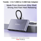 HB12 4 in 1 USB to 4 USB Hub Adapter