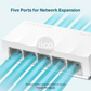 LS1005 5-Port 10/100Mbps Desktop Switch | Plug and Play | Up to 200 Mbps