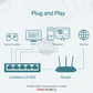 LS1005 5-Port 10/100Mbps Desktop Switch | Plug and Play | Up to 200 Mbps