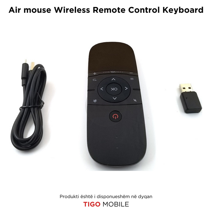 Air Mouse Wireless Remote Control Keyboard – Telekomandë & Tastierë në një pajisje