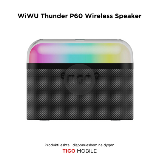 Boks me Bluetooth - WiWU Thunder P60 Wireless Speaker